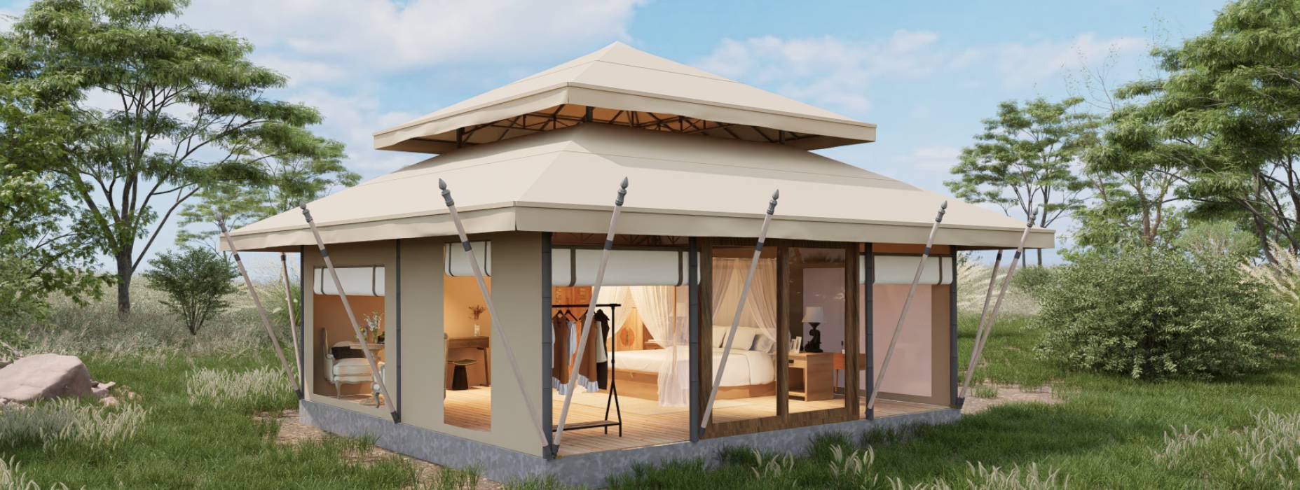 内黄县户外野奢帐篷